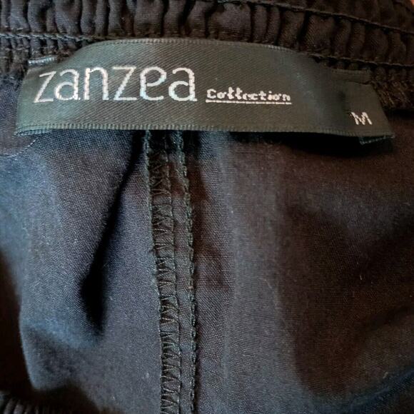 Zanzea Collection Off Shoulder Dress Medium Black Bell 3/4 Ruffle Sleeve - Picture 6 of 15